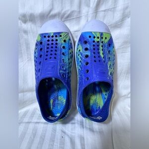 Skechers Solar Surge Blue Lime Boys Water Play Sandal  Sneakers Size 13